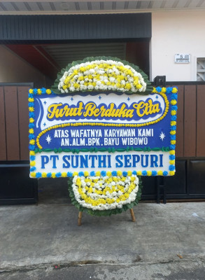 Papan Bunga Duka di Pamusian